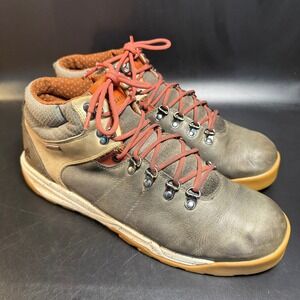 Forsake Phil‎ Mid Hiking Trail Boots Mens Leather Gray Orange Lace Up Size 13